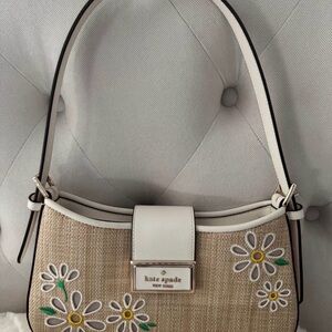 Kate Spade Tan Floral Shoulder Bag